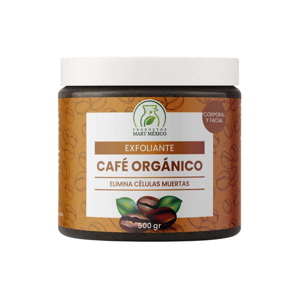 Exfoliante de café orgánico antioxidante