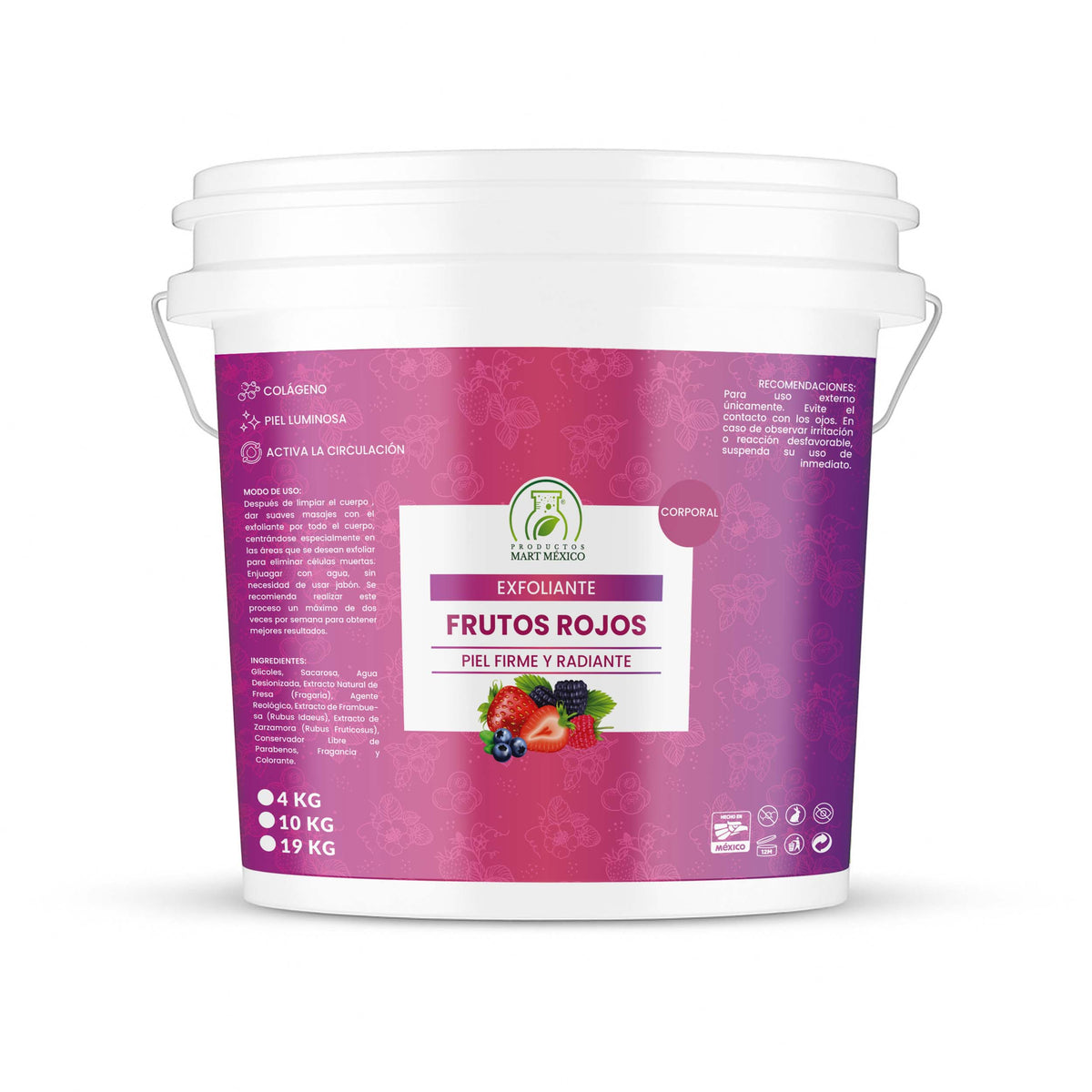 Exfoliante facial y corporal de frutos rojos