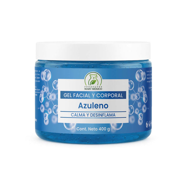 Gel hidratante facial de azuleno reafirmante