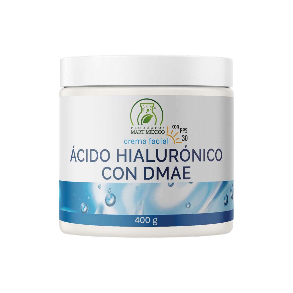 Crema facial de hialurónico y DMAE con FPS 30