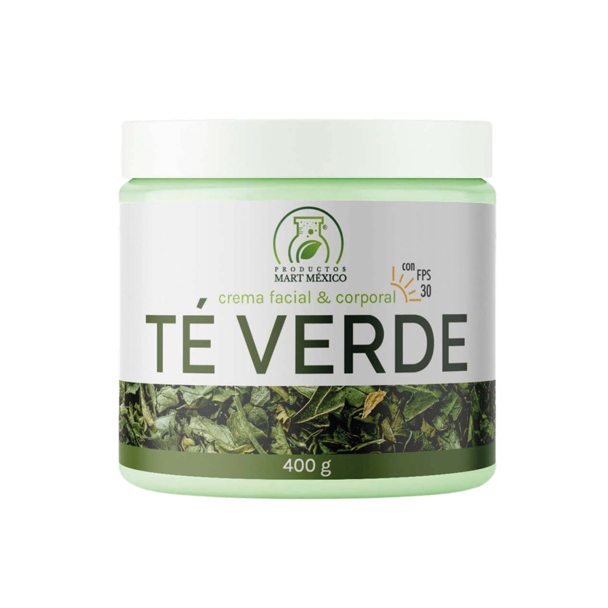 Crema de té verde con FPS 30