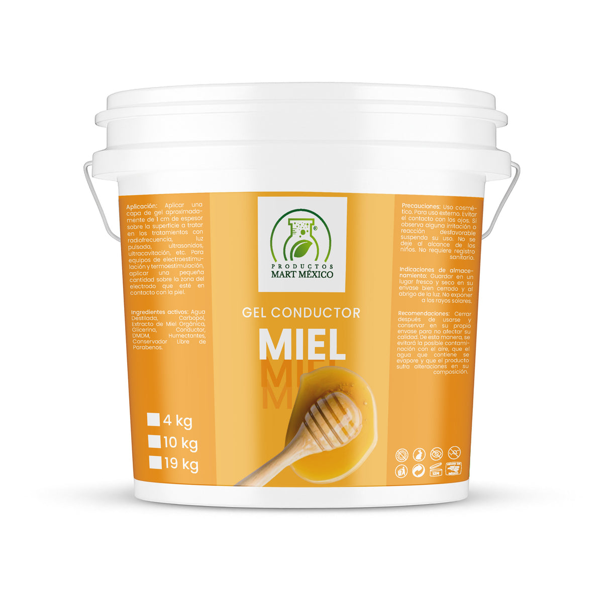 Gel conductor de miel aparatología