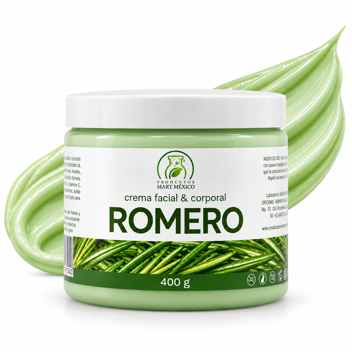 Crema facial y corporal romero purifica e hidrata