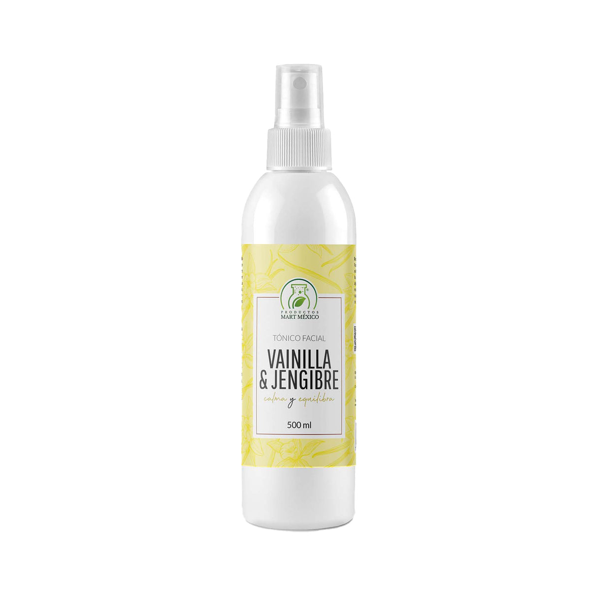 Tónico facial de vainilla y jengibre