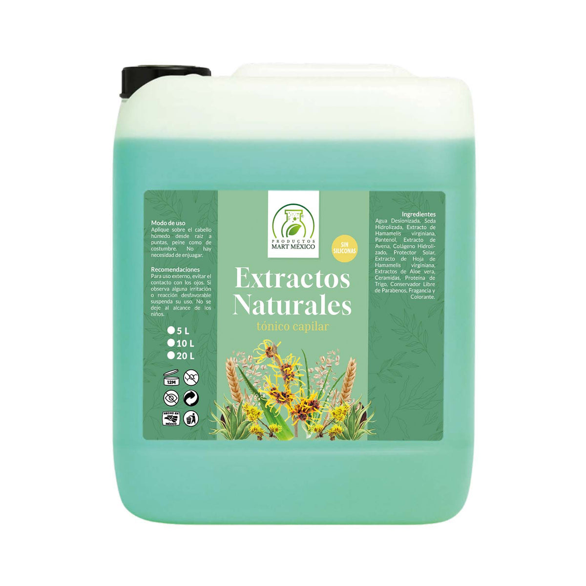 Tónico capilar extractos naturales