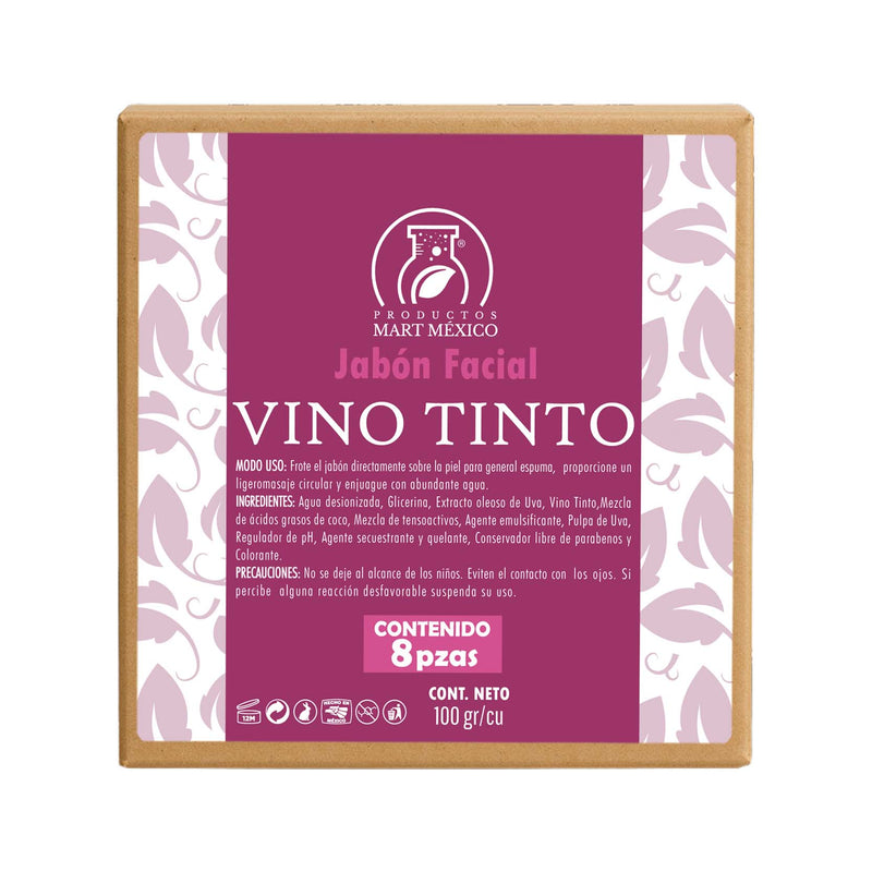 Jabón de barra de vino tinto