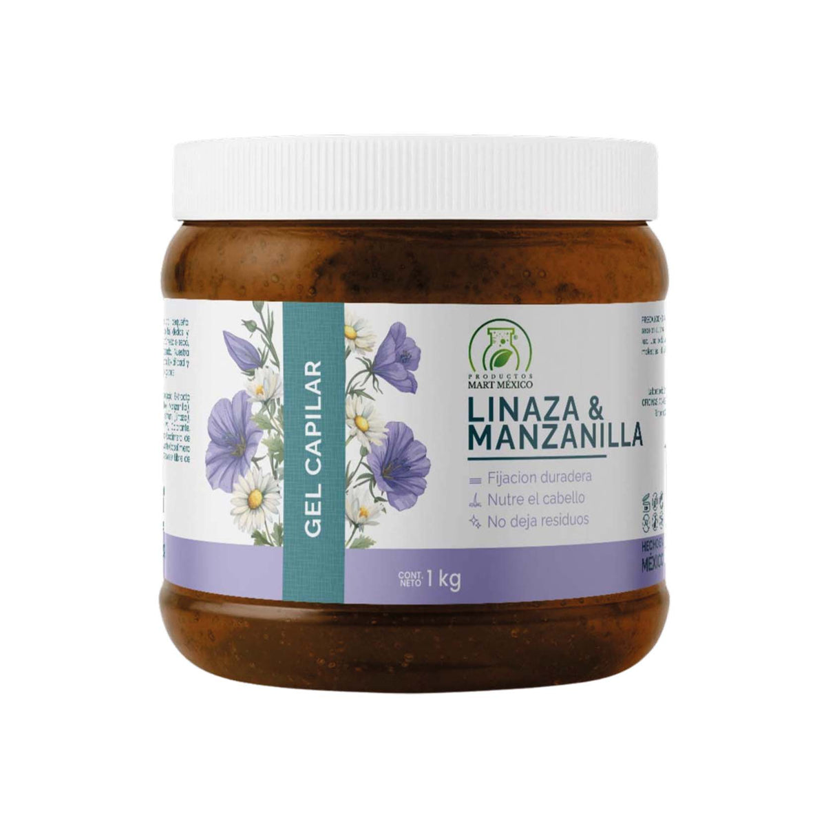 Gel capilar extracto de manzanilla y linaza