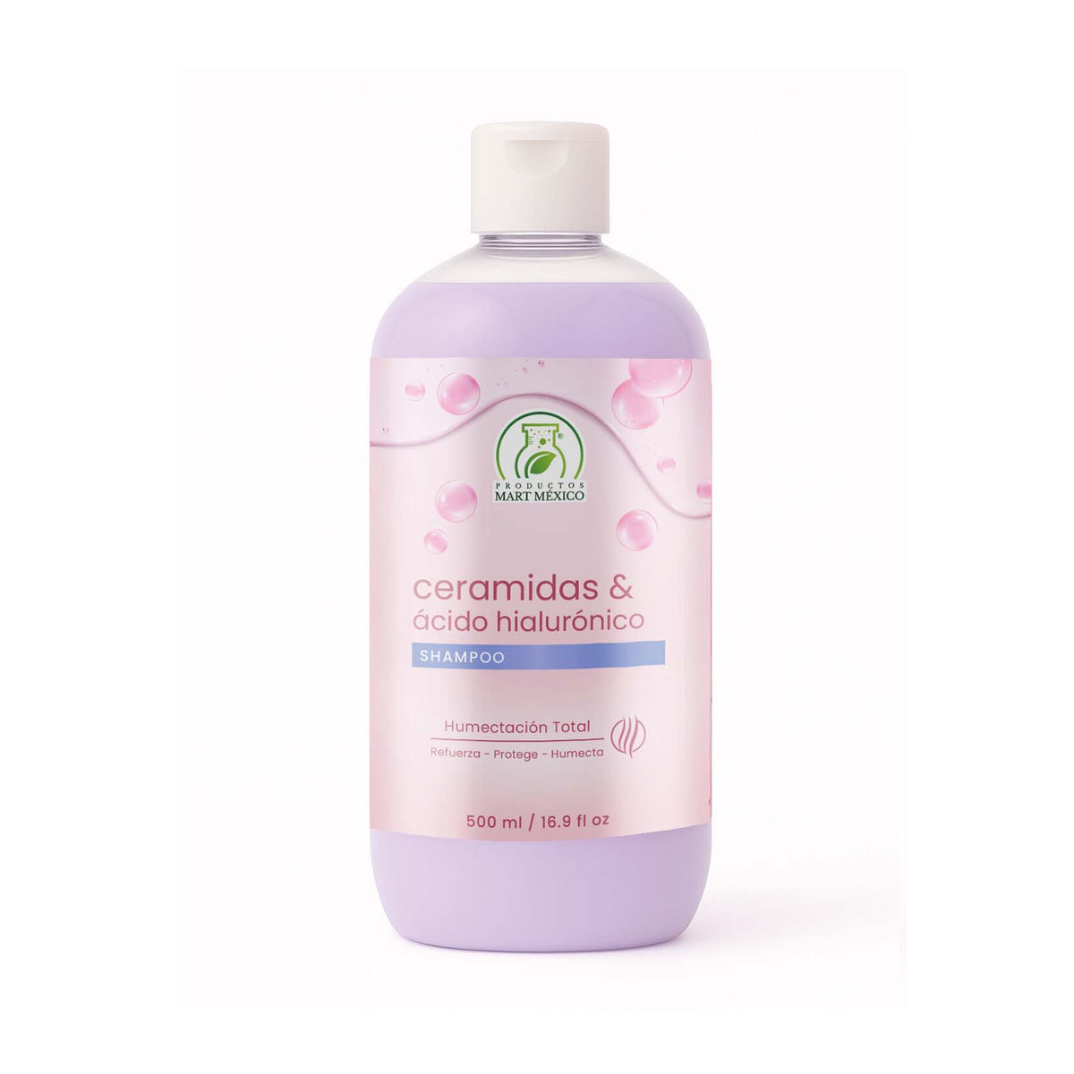 Shampoo capilar de ceramidas y ácido hialurónico