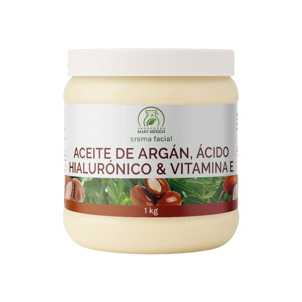 Crema antiarrugas argán, ácido hialurónico y vitamina E