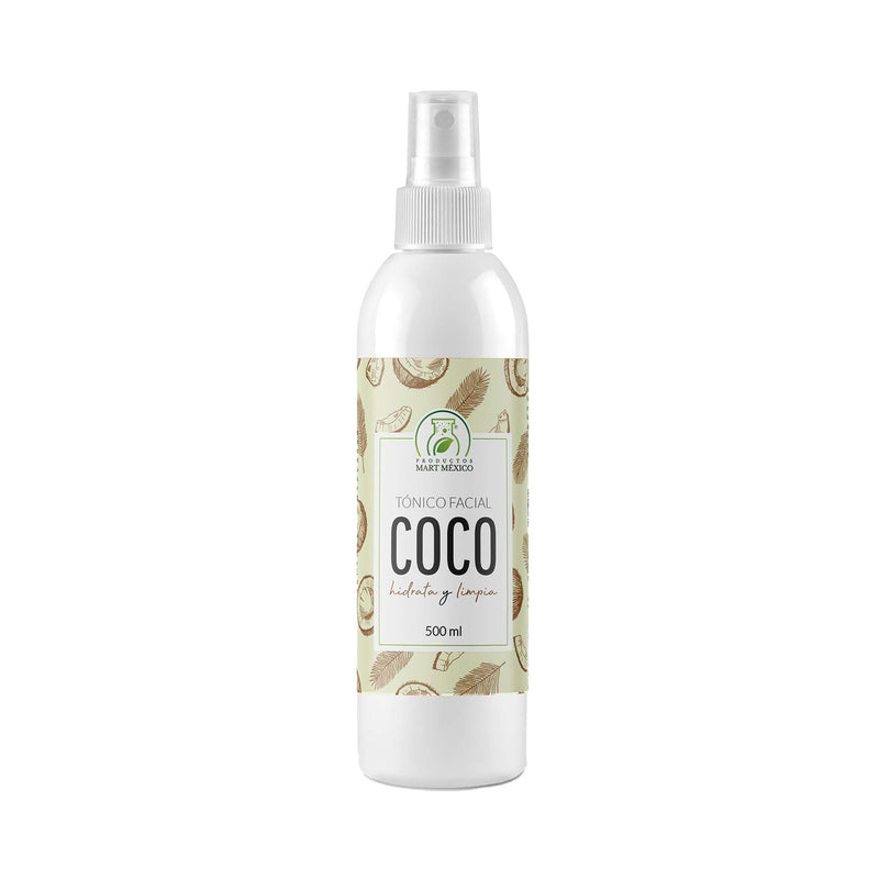 Tónico facial hidratante de coco