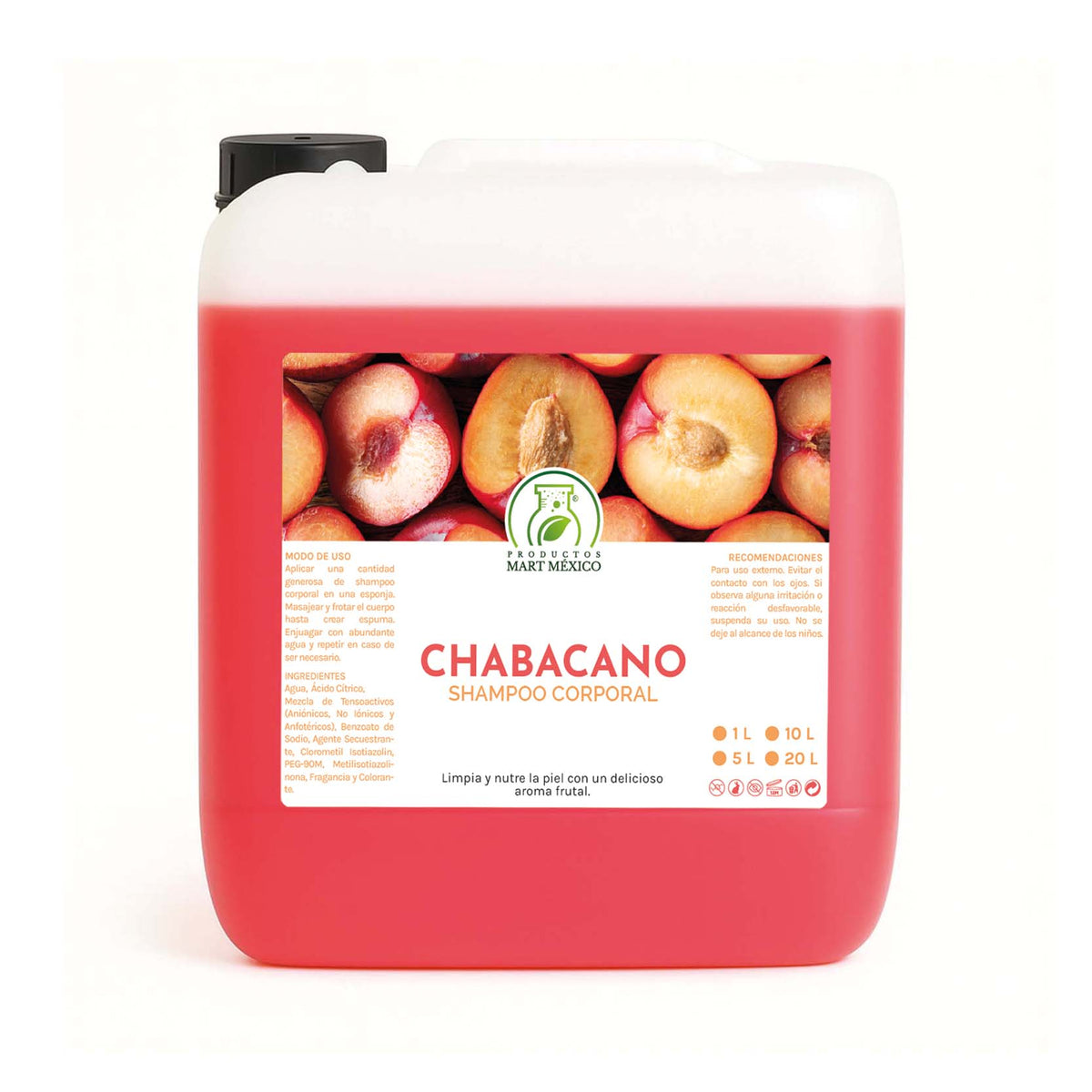 Shampoo corporal de chabacano