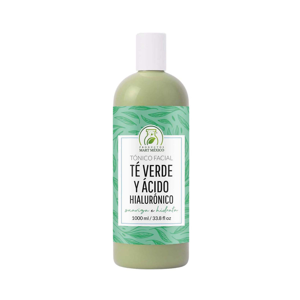 Tónico facial de té verde con ácido hialurónico