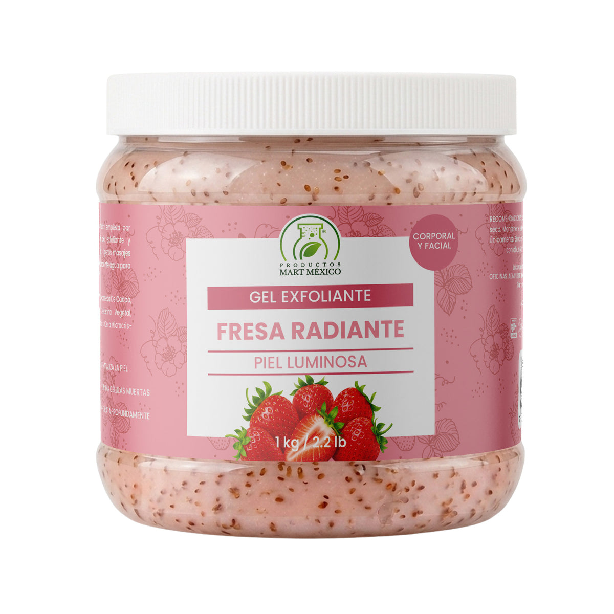Gel exfoliante fresa radiante