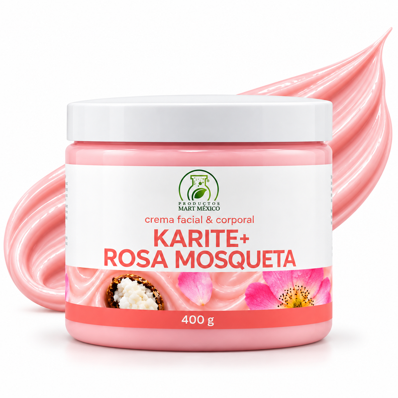 Crema rosa mosqueta + karité regenera y suaviza