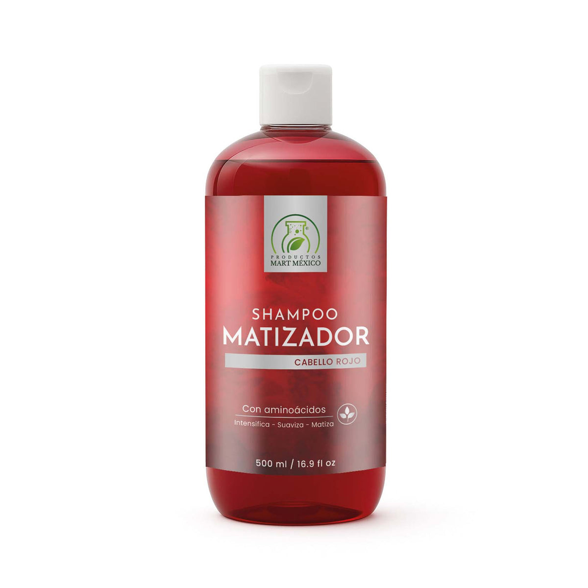 Shampoo capilar baño de color rojo