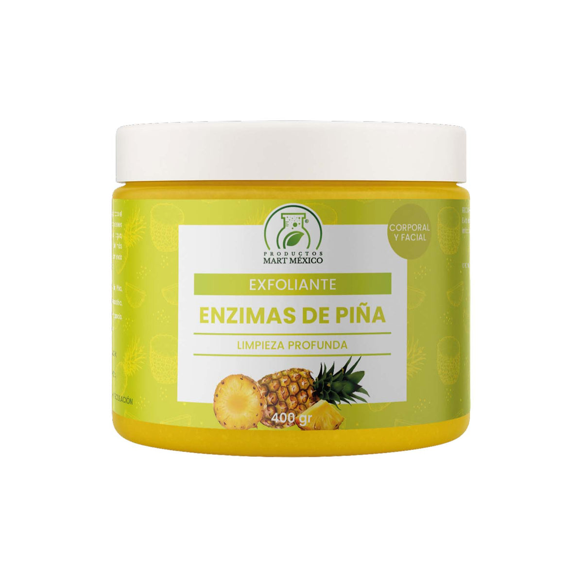 Exfoliante corporal con enzimas de piña
