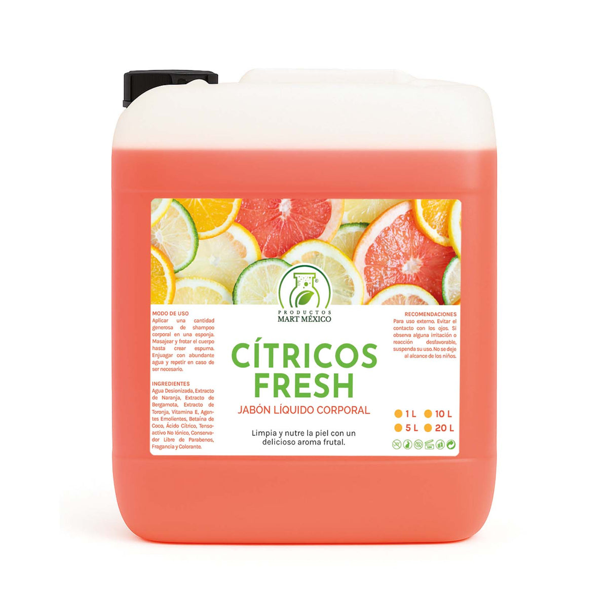 Jabón líquido corporal de cítricos fresh