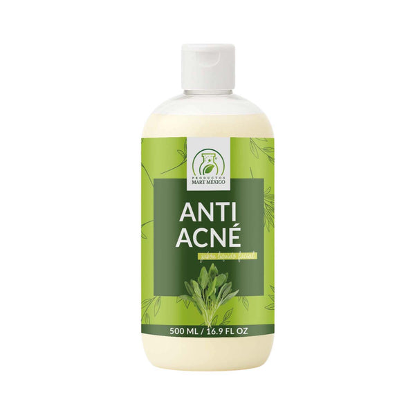 Jabón líquido facial para piel con acné
