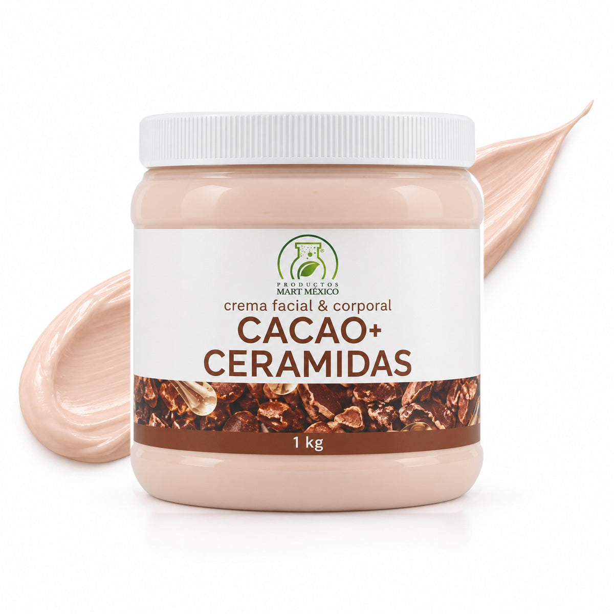 Crema facial y corporal cacao + ceramidas piel suave