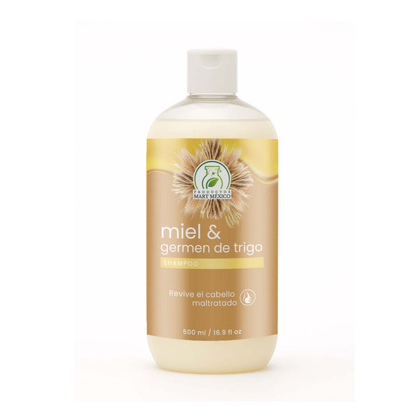 Shampoo capilar germen de trigo y miel orgánica