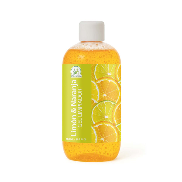 Gel limpiador de limón y naranja tonifica