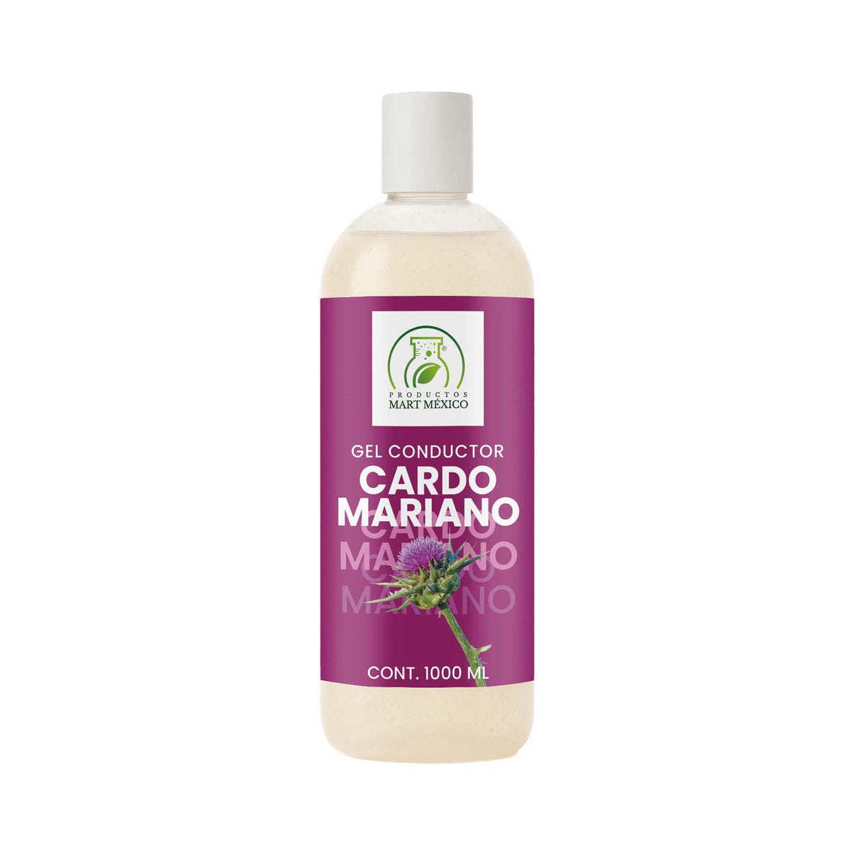 Gel conductor de cardo mariano aparatología