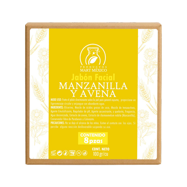 Jabón barra de manzanilla y avena