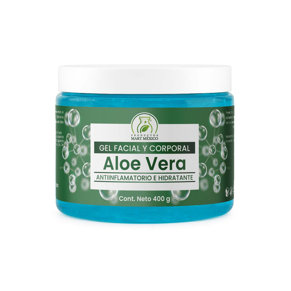 Gel facial hidratante de aloe vera para hombre