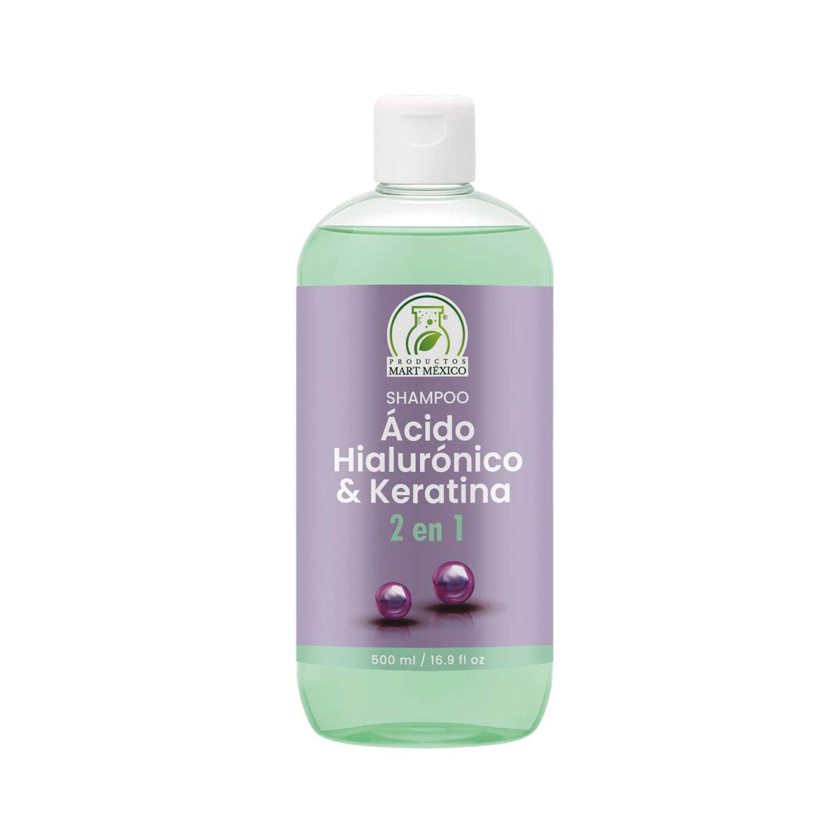 Shampoo capilar de ácido hialurónico y keratina