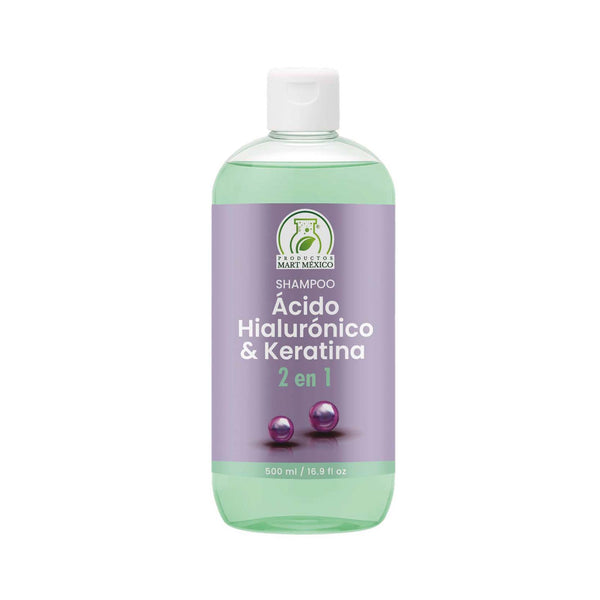Shampoo capilar de ácido hialurónico y keratina