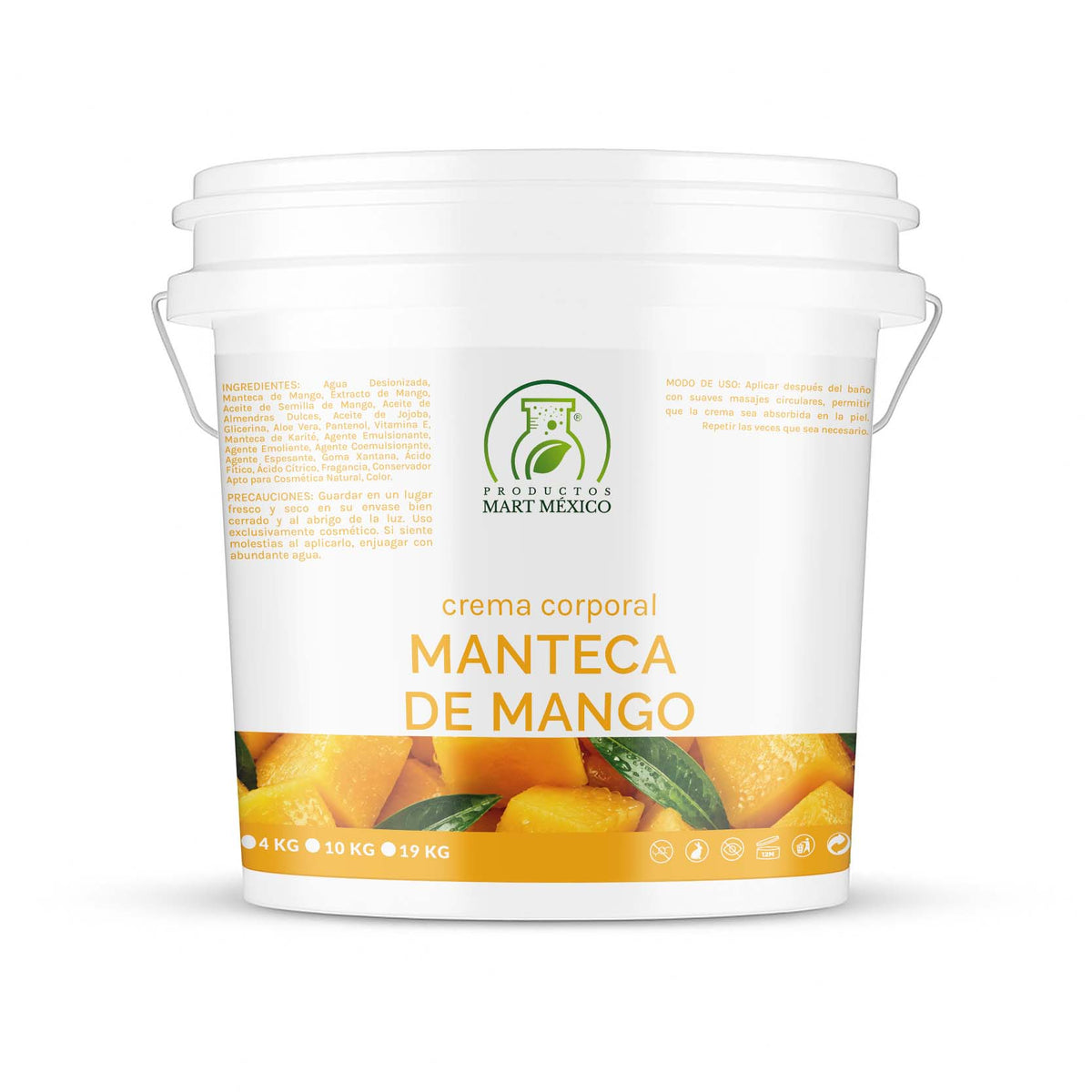 Crema corporal y facial manteca de mango nutrición