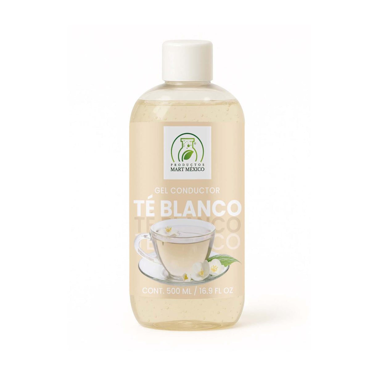 Gel conductor de té blanco aparatología