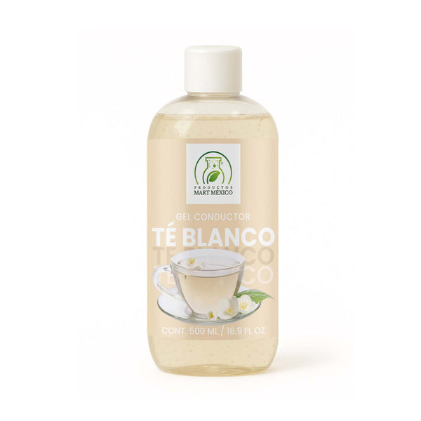 Gel conductor de té blanco aparatología