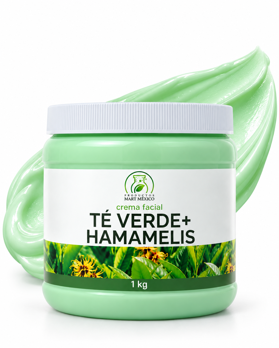 Crema facial y corporal té verde + hamamelis astringente