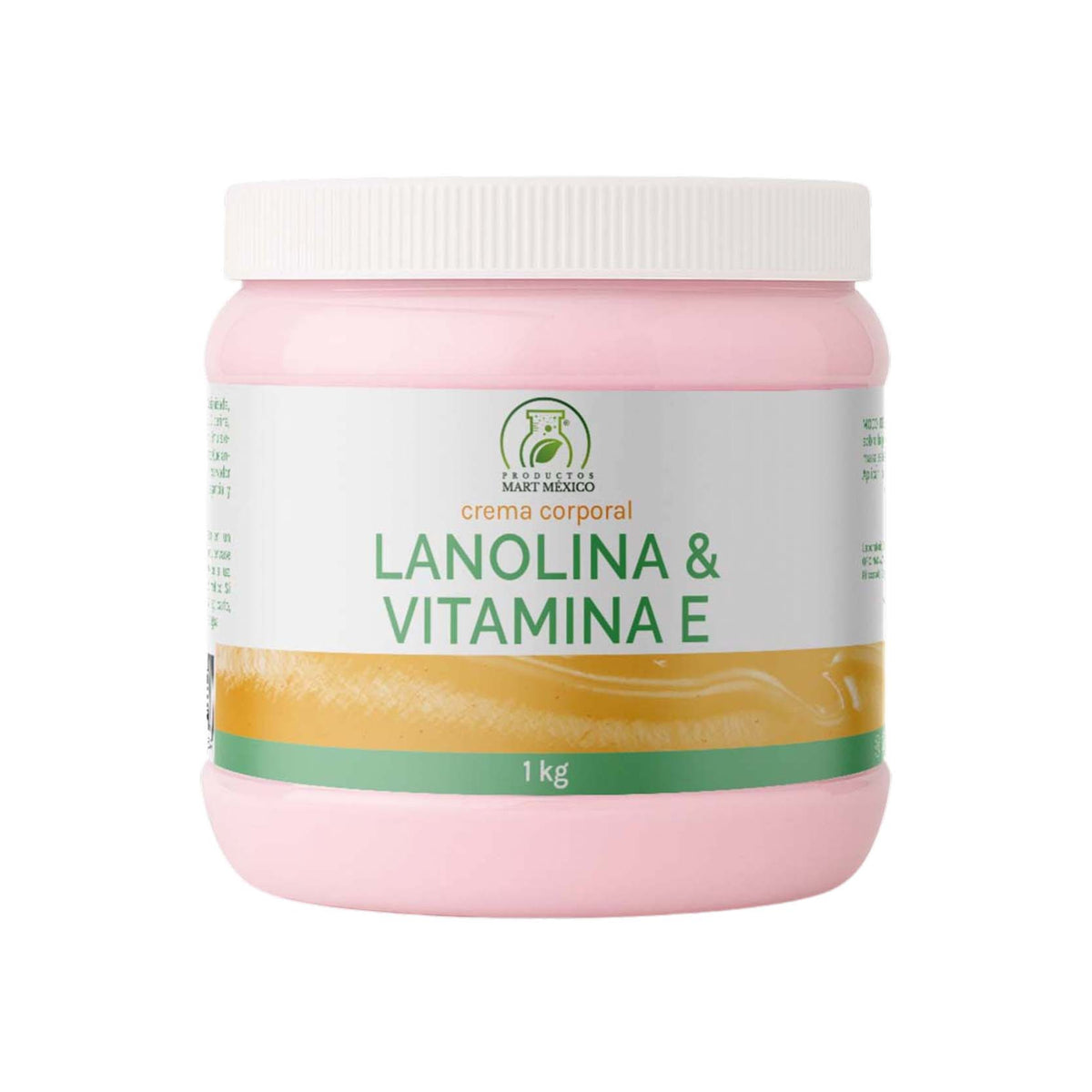 Crema corporal de lanolina con vitamina E para piel dañada