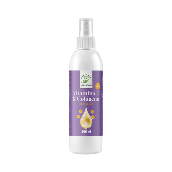 Tónico capilar de vitamina E y colágeno