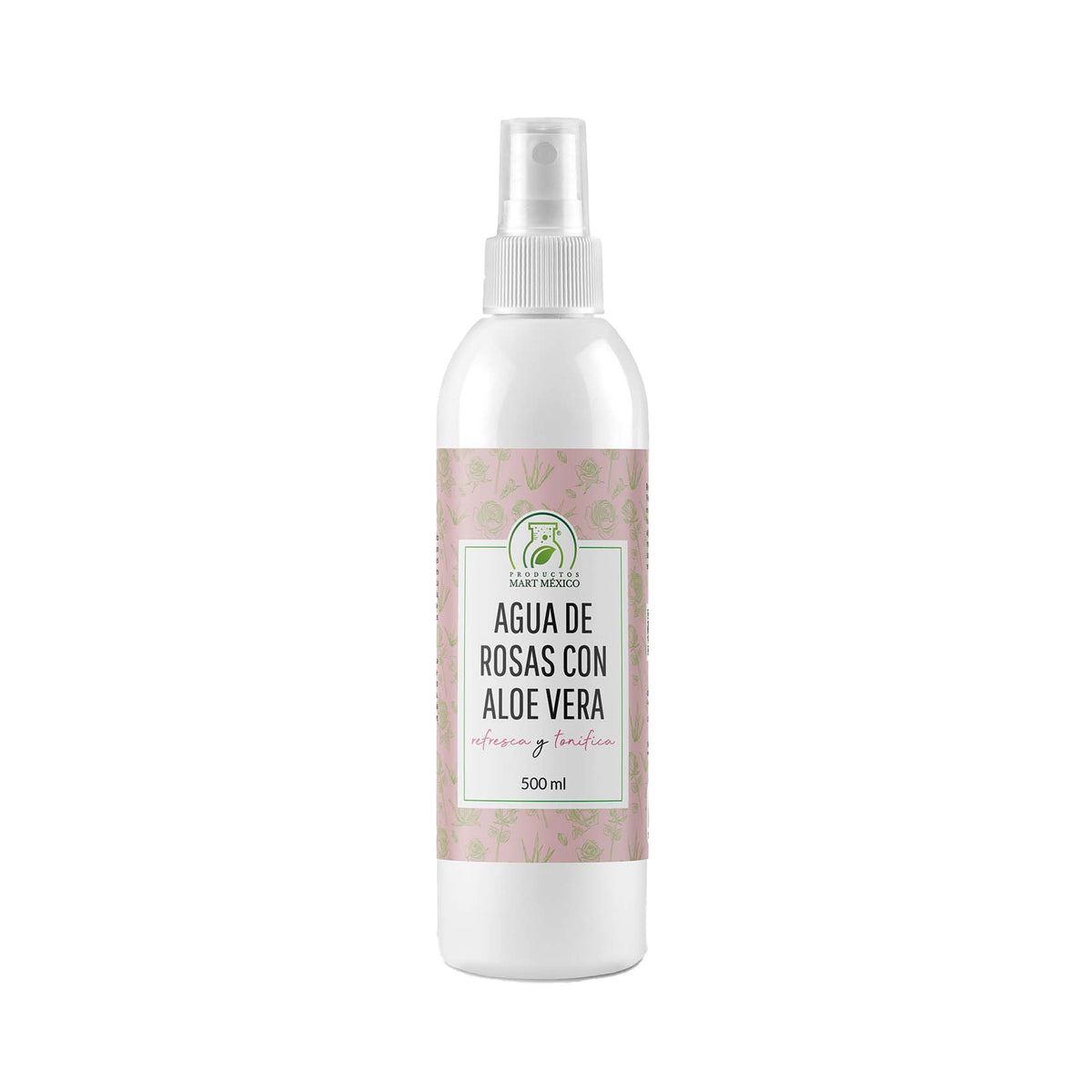 Agua de rosas con aloe vera