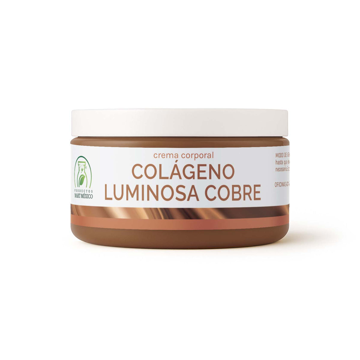 Crema con colágeno luminoso cobre