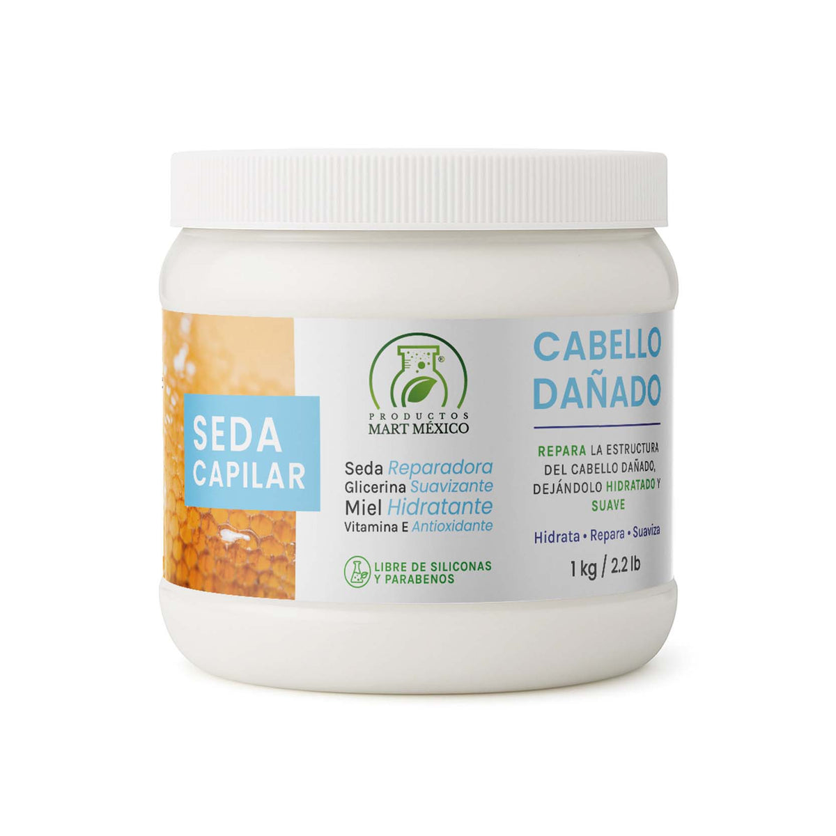 Seda capilar para cabello dañado