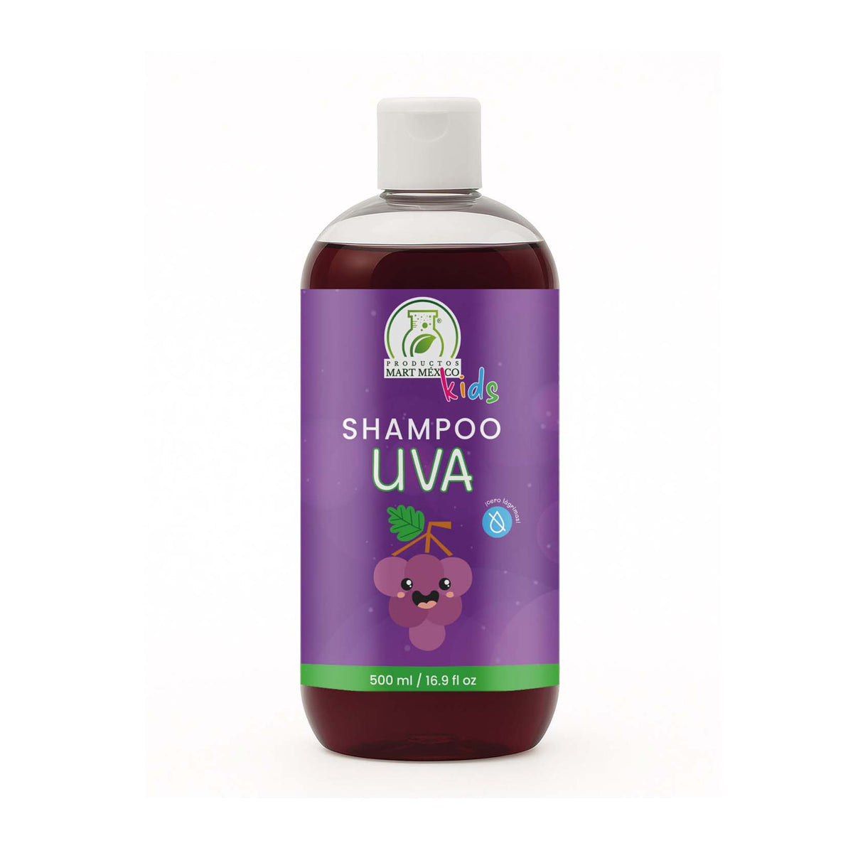 Shampoo capilar de uva libre de lágrimas kids