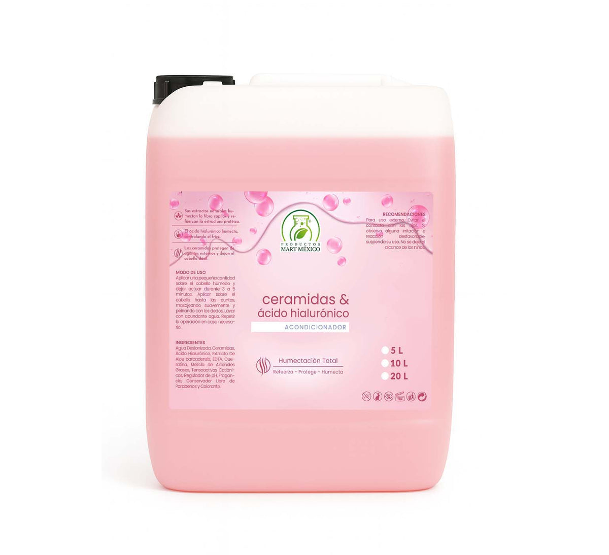 Acondicionador de ceramidas y ácido hialurónico