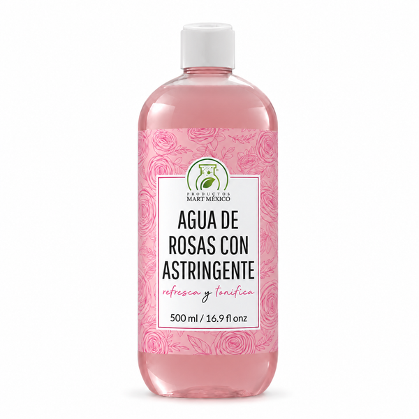 Agua de rosas astringente tonifica clásica 500 ml