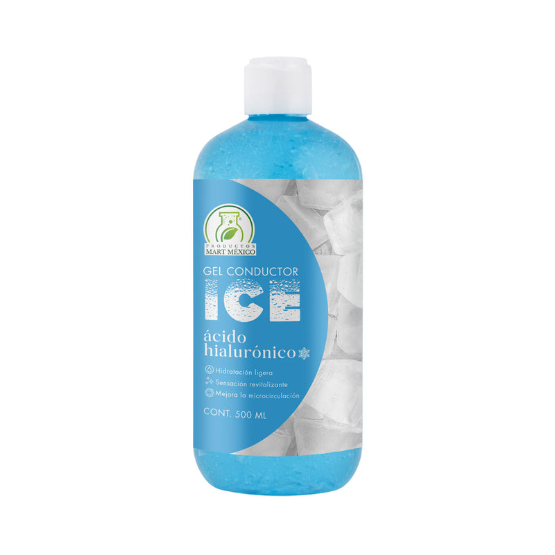 Gel conductor ice ácido hialurónico efecto frío