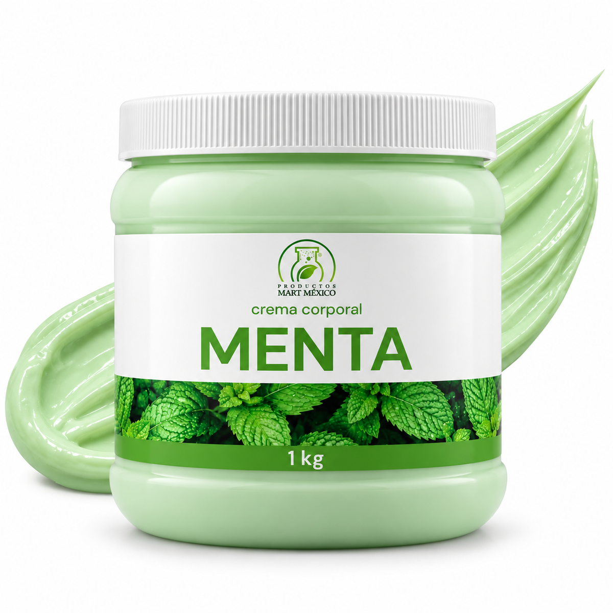Crema corporal y facial menta sensación refrescante