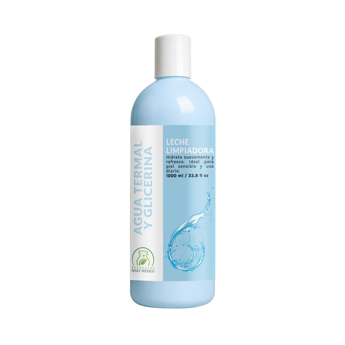 Leche desmaquillante agua termal y glicerina