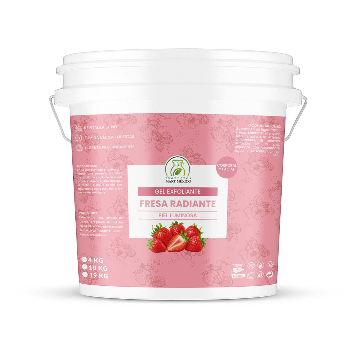 Gel exfoliante fresa radiante
