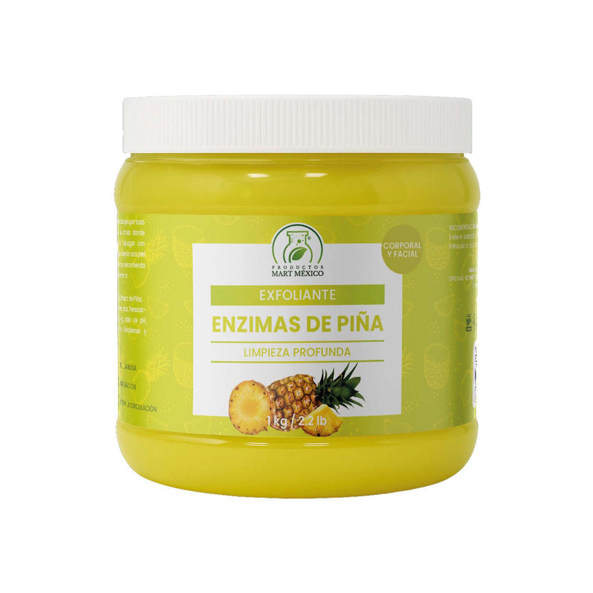Exfoliante corporal con enzimas de piña