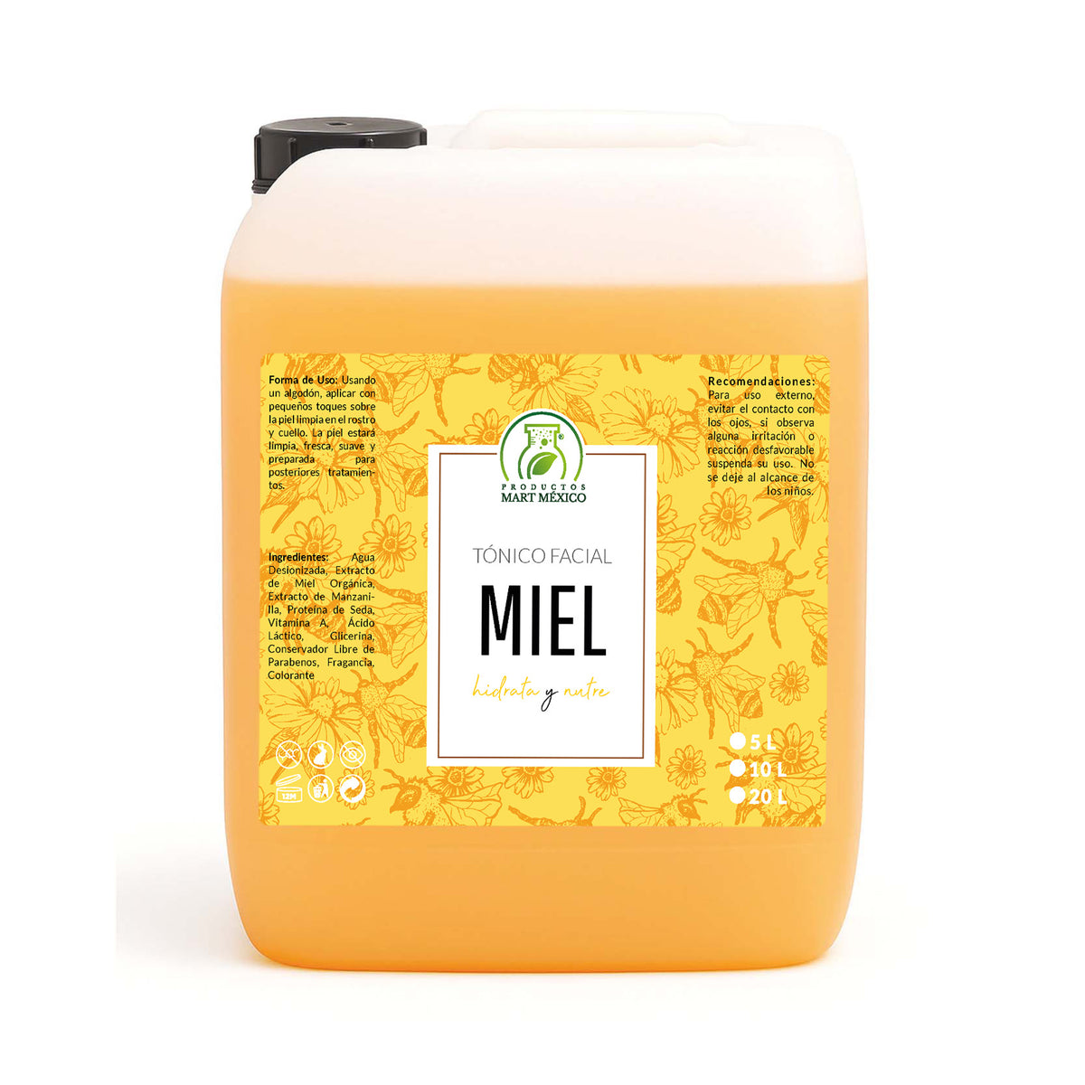 Tónico facial de miel