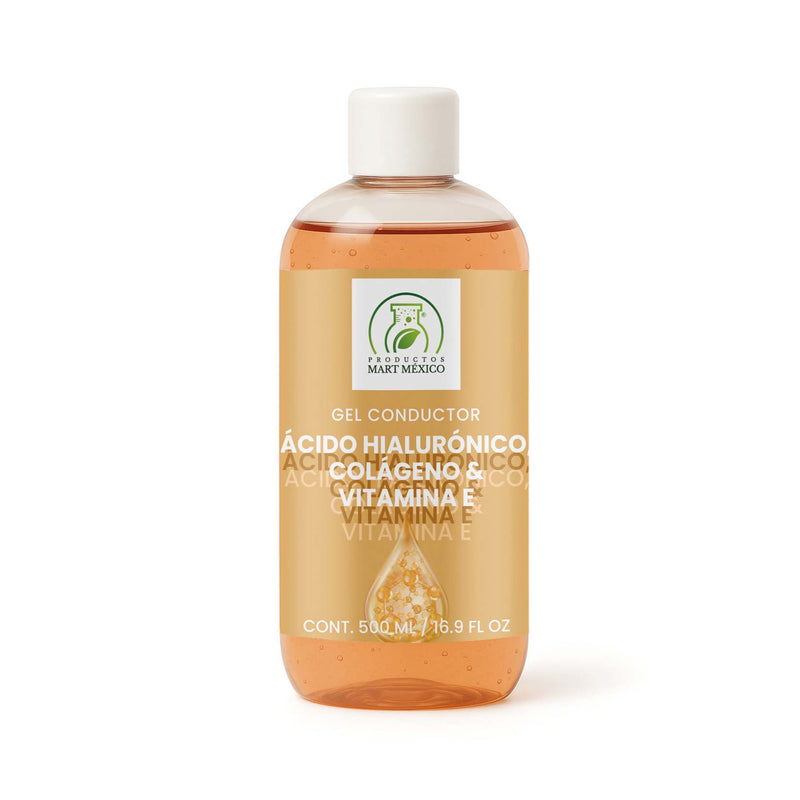 Gel conductor de ácido hialurónico, colágeno y vitamina E