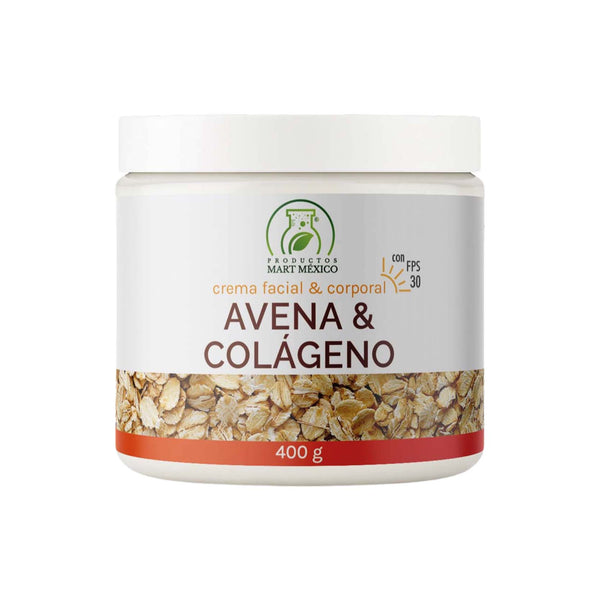 Crema de avena con colágeno con FPS 30